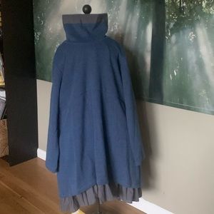 Blue and grey flowy dress size medium